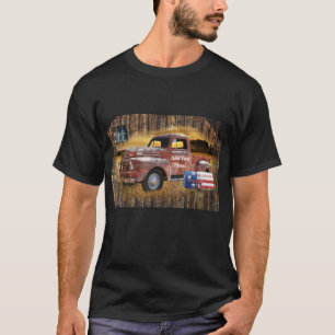 T-shirt Vintage Camion Rouge Antique Camion Rouge Vieux Ca