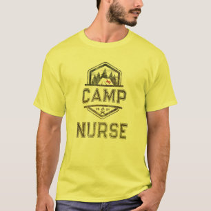 T-shirt Vintage CAMP NURSE Personnel Médicale 2021 Campg 