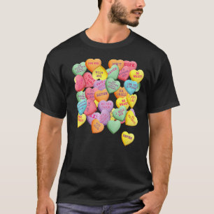 T-shirt Vintage Candy Conversation Hearts