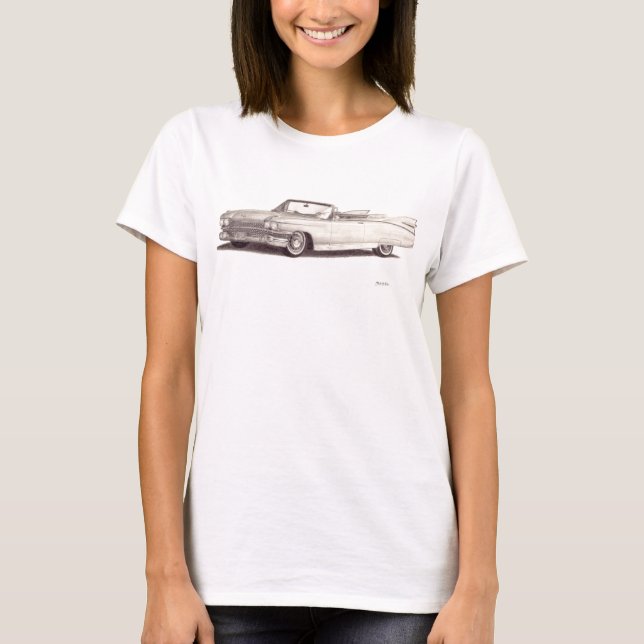 T-shirt Vintage Car: Cadillac Eldorado (Devant)