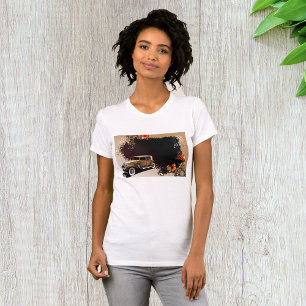 T-Shirt Vintage Car Grunge Womens