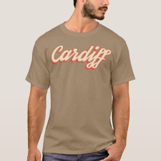 T-shirt Vintage Cardiff Wales drôle