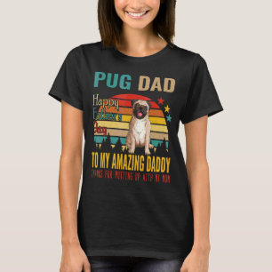 T-shirt Vintage Carlin Rétro Papa Bonne Fête des pères À M