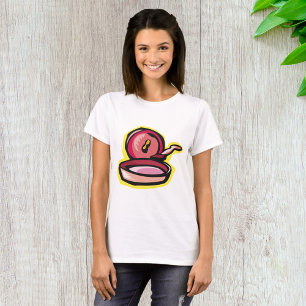 T-shirt Vintage Cast Iron Griddle Retro Cuisine Art