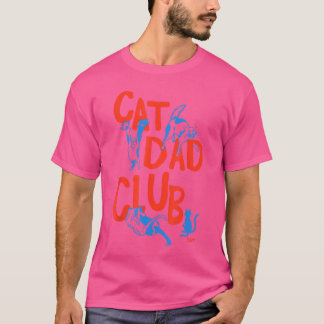 T-shirt Vintage Cat Dad Club Life is Better with Cats Funn