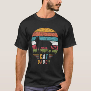T-shirt Vintage Cat Daddy pour hommes Cat Dad Fête des pèr
