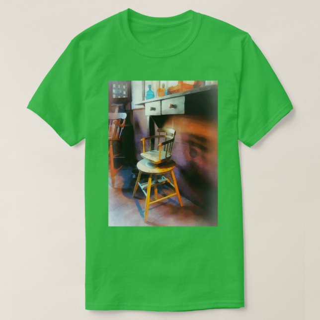 T-shirt Vintage chaise barbier Childx27s (Design devant)