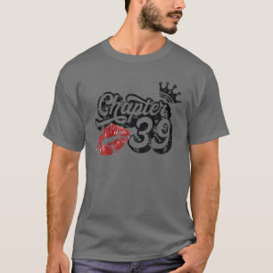 T-shirt Vintage Chapitre 39 Lèvres Classiques Joyeux Anniv