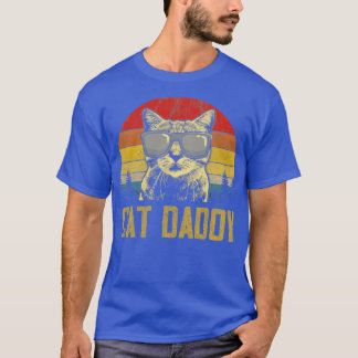 T-shirt Vintage Chat Daddy Fête des pères Drôle Amoureux d