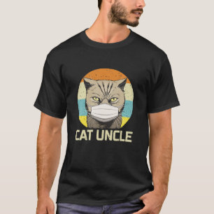 T-shirt Vintage Chat Dans Le Masque Visuel Quarantine Funn