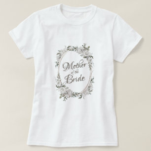 T-shirt Vintage Cherish Rose Gold Ovale Mère de la Mariée
