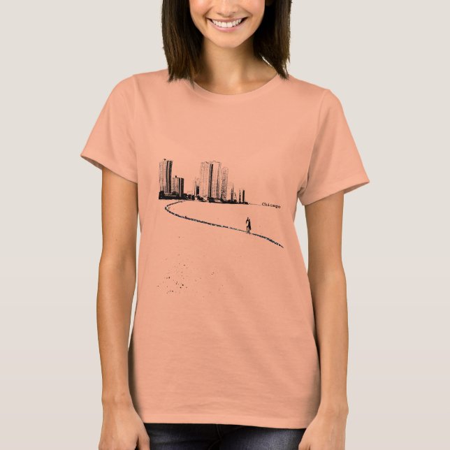 T-shirt Vintage Chicago Lovers (Devant)