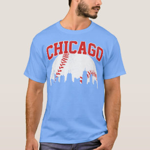 T-shirt Vintage Chicago Skyline City Gameday Retro Vintage
