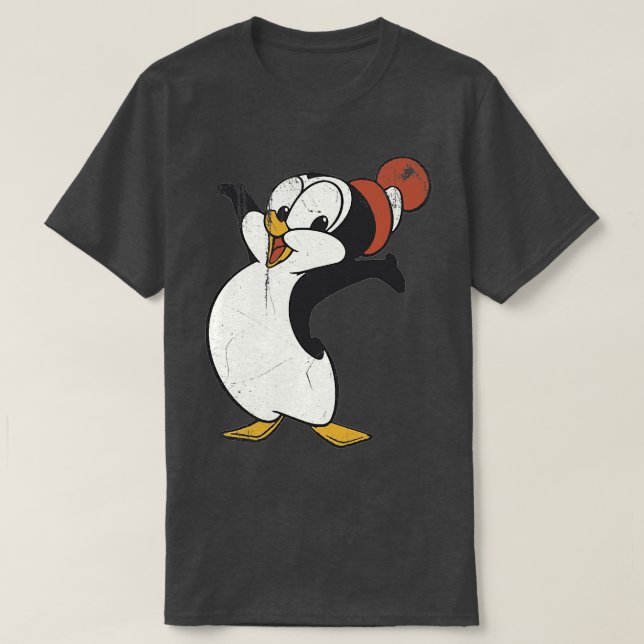 T-shirt Vintage Chilly Willy dévêtu Style Authentique (Design devant)