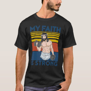 T-shirt Vintage Christian Athlète entraînement Gym Faith I