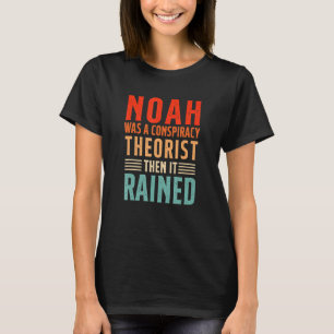 T-shirt Vintage Christian Noah Était Un Théoriste Conspira