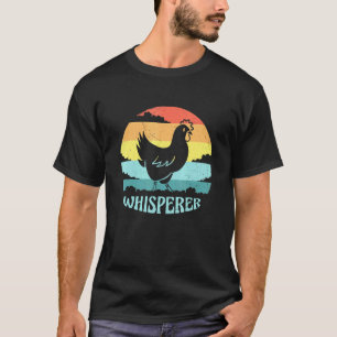 T-shirt Vintage Chuchoteur de Poulet Retro Coucher de Sole