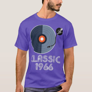 T-shirt Vintage Classic 1966 Vinyl Record Player Musique L
