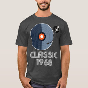 T-shirt Vintage Classic 1968 Vinyl Record Player Musique L