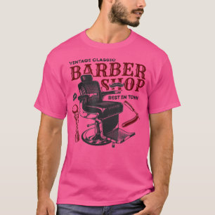 T-shirt Vintage Classic Barber Shop Funny Cadeau Idée Barb