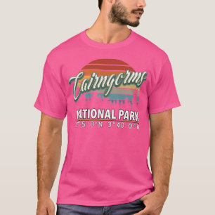 T-shirt Vintage Classic Retro Couleur Cairngorms National