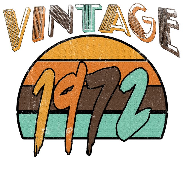 T-Shirt Vintage Classique 1972 (Créateur téléchargé)