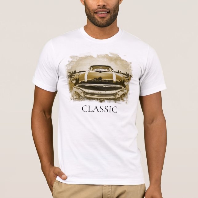 T-shirt *~* Vintage classique Antique Vieux Retro Car (Devant)
