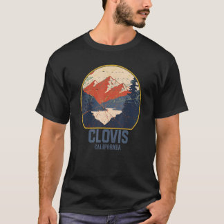 T-shirt Vintage Clovis California Ca Mountains Randonnée R