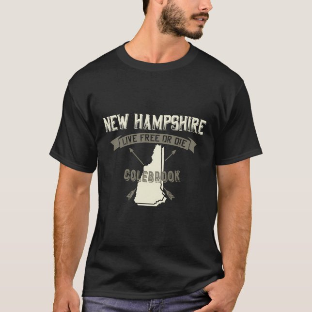 T-shirt Vintage Colebrook New Hampshire (Devant)