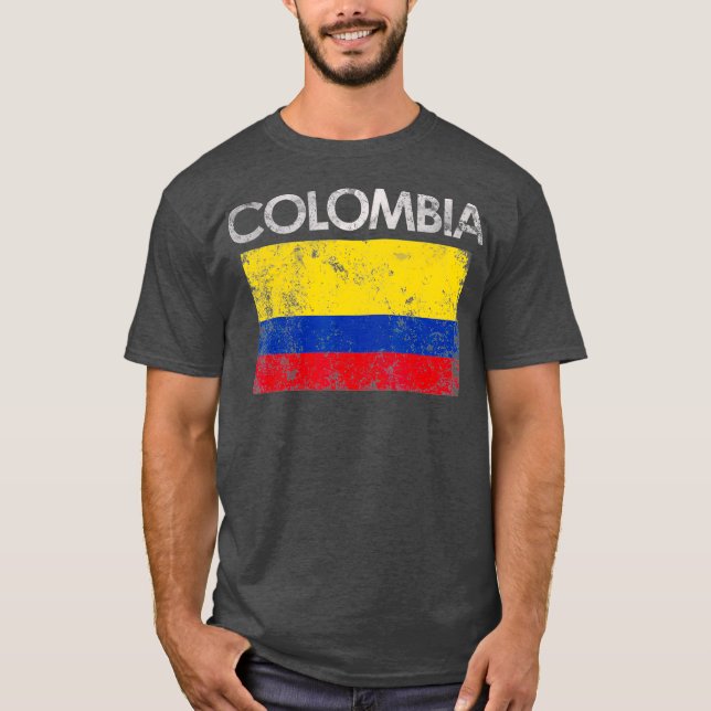 T-shirt Vintage Colombia (Devant)
