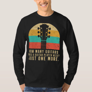 T-shirt Vintage Combien De Guitare Pour Les Joueurs Guitar
