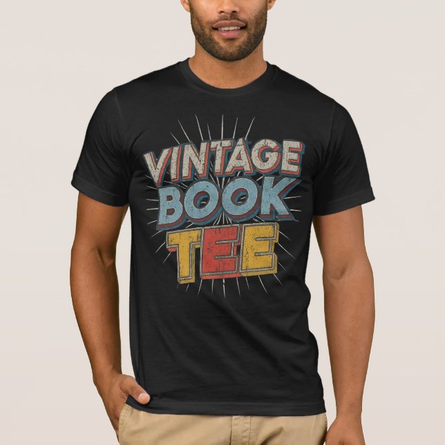 T-shirt Vintage Comic Book Slogan Tee (Devant)