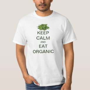 T-shirt Vintage Conserver le calme et manger des pois de s