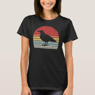 T-shirt Vintage Corbeau noir corbeau corbeau corbeau corbe