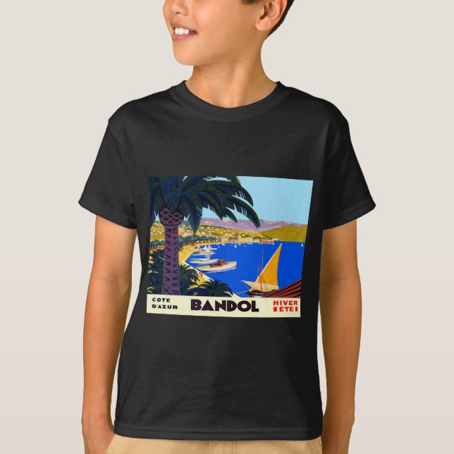 T-shirt Vintage Côte d'Azur (Devant)
