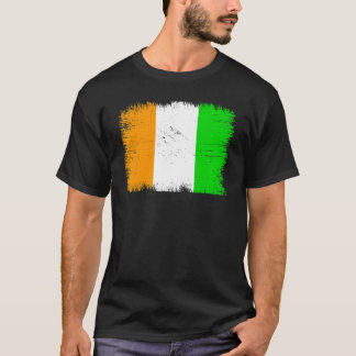 T-shirt Vintage Côte d'Ivoire Flag Ivorian Independence Da