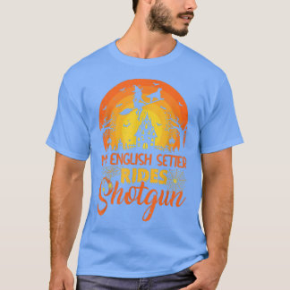 T-shirt Vintage coucher de soleil Mon anglais Setter Dog R