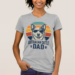 T-shirt vintage coucher de soleil Papa Blue Heeler