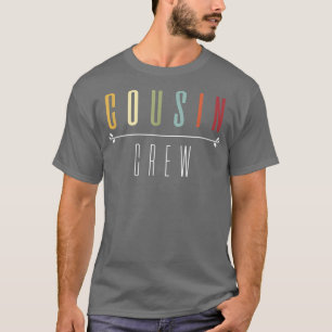 T-shirt Vintage Cousin Crew Enfants Femmes Hommes Fille Gi