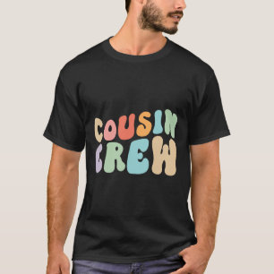 T-shirt Vintage Cousin Crew Super Retro Design Famille Mat