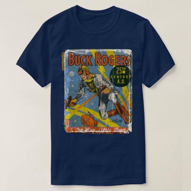 T-shirt Vintage Couverture du magazine Buck Rogers (Design devant)