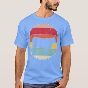 T-shirt Vintage Cow Lover Retro Cow Amoureux des animaux F
