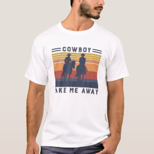 T-shirt Vintage Cowboy M'emmener Western Life Rodeo Cou