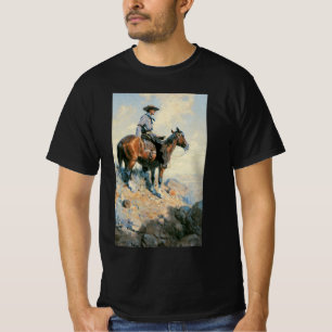 T-shirt Vintage Cowboy, Sentinelle des Plaines Par Dunton