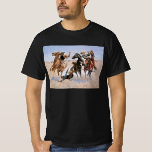 T-shirt Vintage Cowboys, Aiding a Camrade by Remington