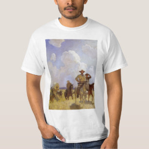 T-shirt Vintage Cowboys, The Parkman Outfit par NC Wyeth