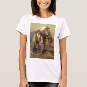 T-shirt Vintage Cowboys, The Pay Stage par NC Wyeth