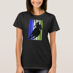 T-shirt Vintage Cowgirls Femmes Filles Motivation Équitati