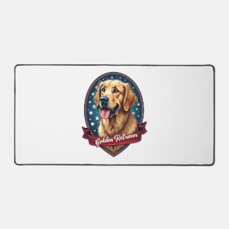 T-Shirt Vintage Crête Retriever Doré Patriotique 2