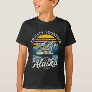 T-shirt Vintage Cruisin Ensemble Alaska 2025 Famille d'ami